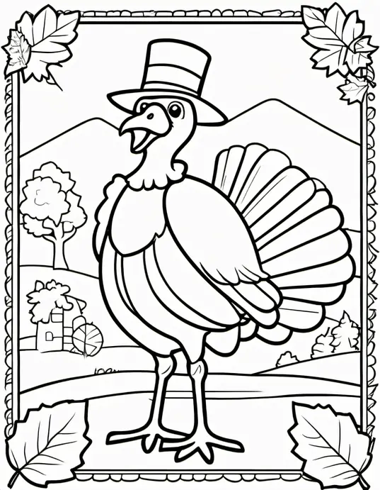 Turkey Craft Coloring Fun: Feathered Friends Festival