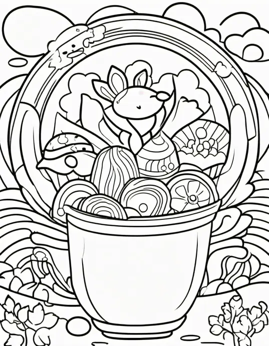 Enchanting Castle Coloring Scene for Little Princesses