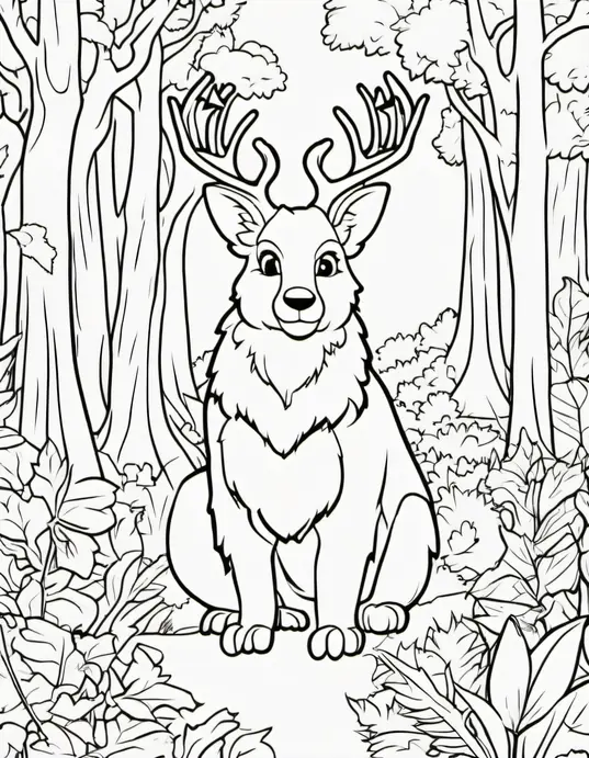 Color Magic Forest Woodland Creatures