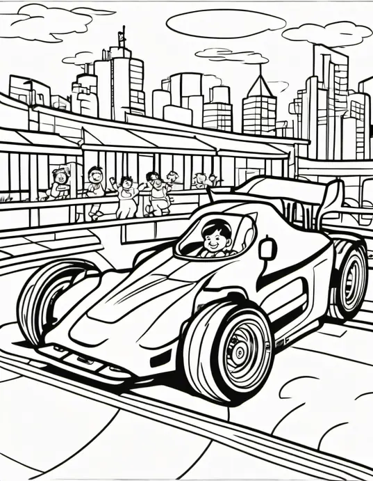 Color and Drive: Vibrant Race Car Playground