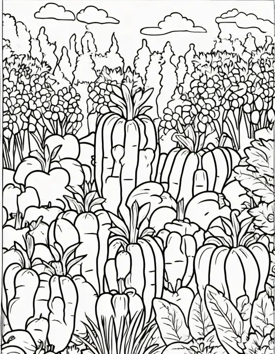 Colorful Carrot Garden for Kids