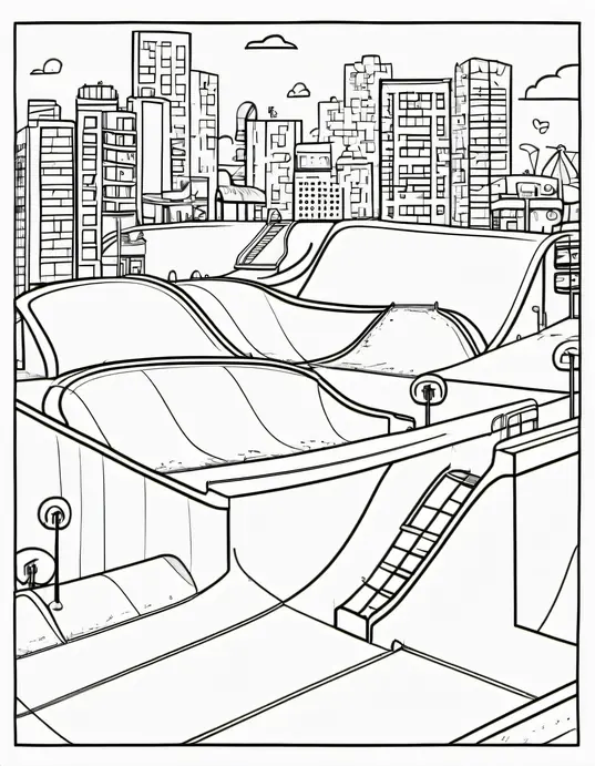 Color Skate Park Adventure Scene