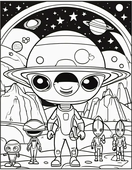 Color Space Aliens and Galactic Planets