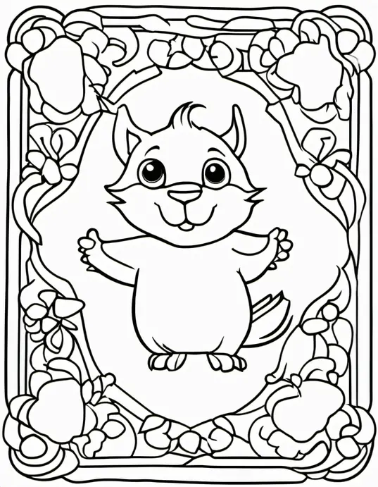 Exotic Rainforest Snake Coloring Page