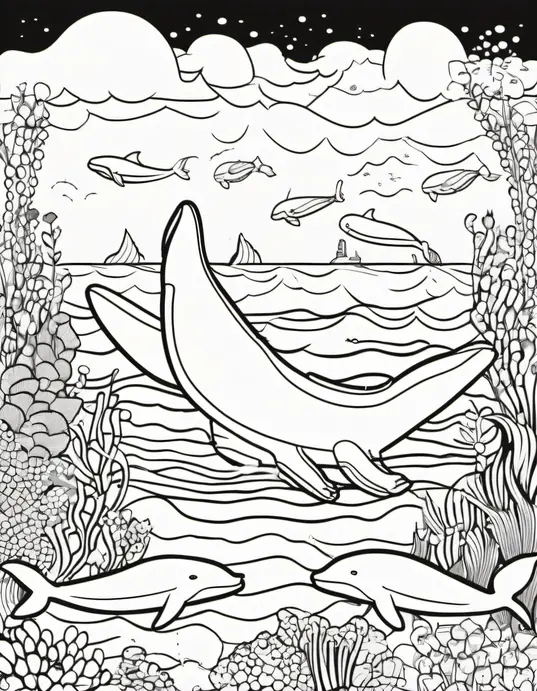 Colorful Underwater Whale Playground
