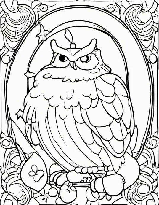 Whimsical Octopus Garden Coloring Page