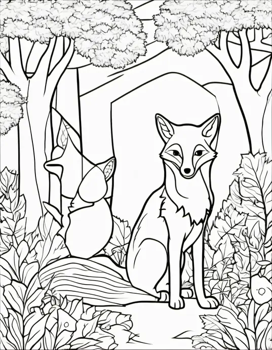 Colorful Forest Fox Discovery Adventure