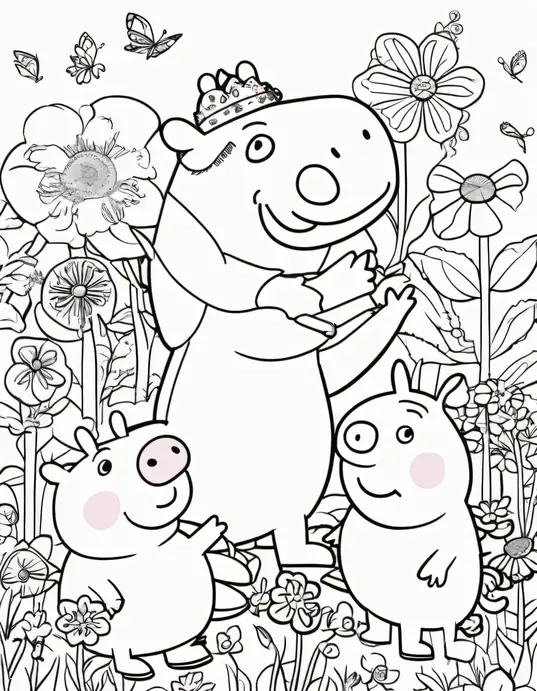 Color and Discover Peppa Pig's Magical Garden