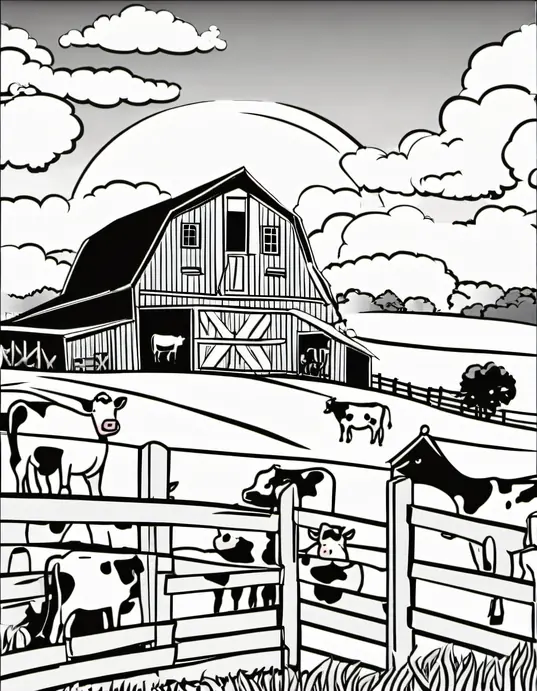 Color Farm Animals: Sunset Barn Playtime