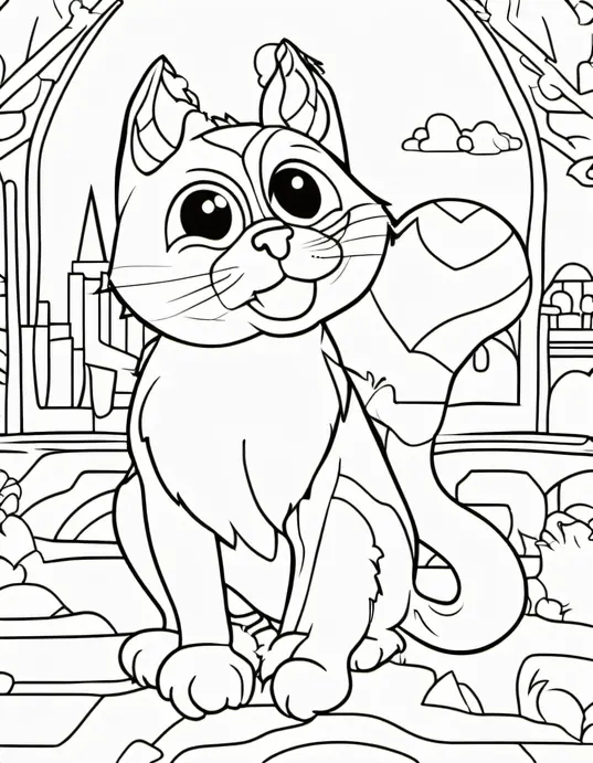 Butterfly Garden Coloring Page for Kids