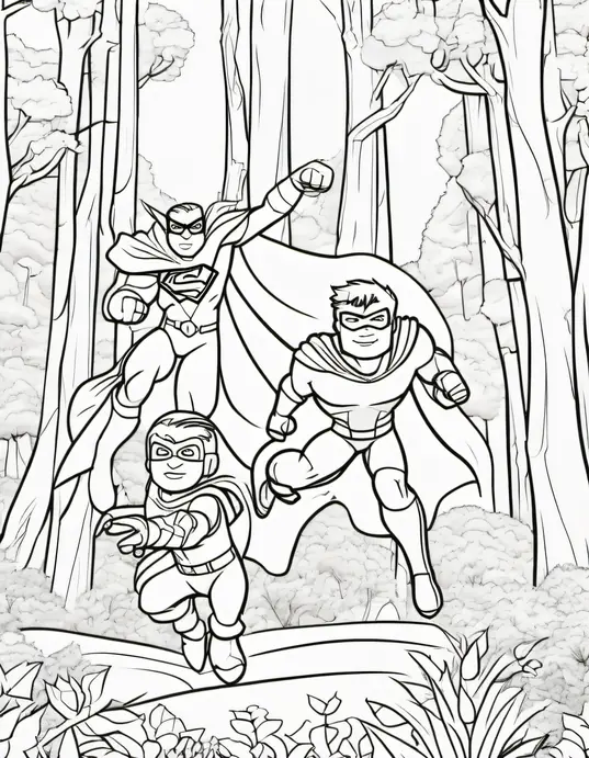 Color Superhero Forest Friends