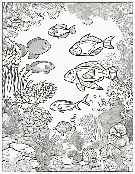 Tropical Reef Coloring Adventure