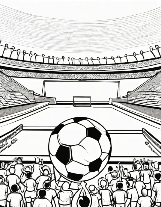 Colorful Soccer Field Goal Scoring Adventure